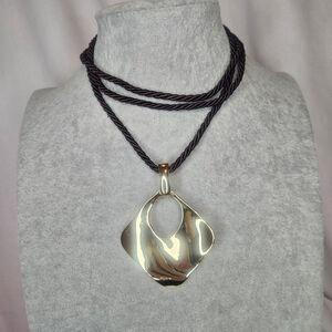 Premier Designs Good As Gold Rope Necklace NWT 35-40" Retail $49 Retired